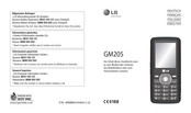 LG GM205 Mode D'emploi