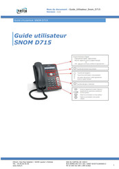 Snom D715 Guide Utilisateur