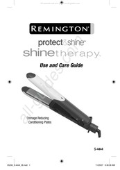 Remington protect&shine shine therapy S-4444 Guide D'utilisation Et D'entretien