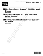Toro Flex-Force Power System 41cm 60 V MAX Mode D'emploi