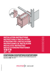 Pfeiffer Vacuum CENTERONE Instructions D'installation