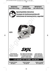 Skil 4570 Consignes De Fonctionnement/Sécurité