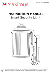 MAXIMUS SPL08-07A1W4-BKT Manuel D'instructions