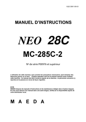 Maeda MC-285C-2 Manuel D'instructions