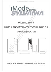 Sylvania SIP3019 Manuel D'instructions