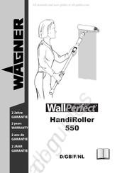 WAGNER WallPerfect HandiRoller 550 Mode D'emploi