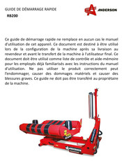 Anderson RB-200 Guide De Démarrage Rapide