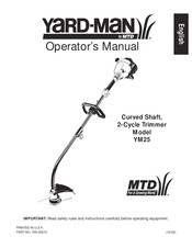 MTD Yard-Man YM25 Manuel De L'opérateur