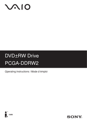 Sony VAIO PCGA-DDRW2 Mode D'emploi