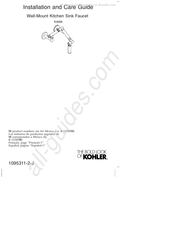 Kohler K-6228 Guide D'installation Et D'entretien