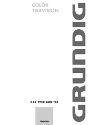 Grundig K 15 PFCD 2602 TXT Mode D'emploi