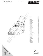 Kärcher KM 75/40 W G Mode D'emploi