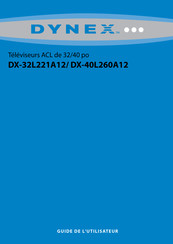 Dynex DX-32L221A12 Guide De L'utilisateur