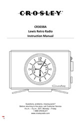 Crosley CR3038A Manuel D'instructions
