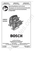 Bosch 1590EVS Consignes De Fonctionnement/Sécurité