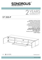 Sonorous ST 200-P Instructions De Montage