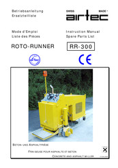 airtec ROTO-RUNNER RR-300 Mode D'emploi Et Liste Des Pièces