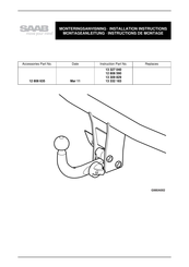 Saab 12 808 635 Instructions De Montage