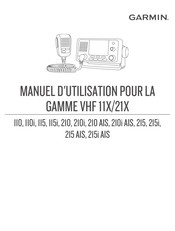 Garmin VHF 210 AIS Manuel D'utilisation