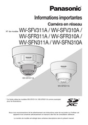 Panasonic WV-SFR311A Informations Importantes