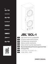 JBL SYNTHESIS SCL-1 Manuel De L'utilisateur