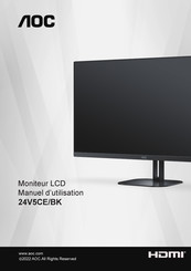 AOC 24V5CE/BK Manuel D'utilisation