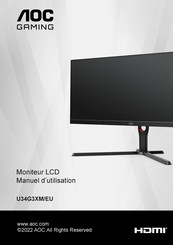 AOC U34G3XM/EU Manuel D'utilisation