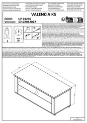 Forma Ideale VALENCIA KS Instructions D'assemblage