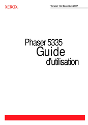 Xerox Phaser 5335 Guide D'utilisation
