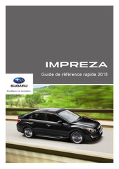 Subaru Impreza 2015 Guide De Référence Rapide