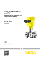 Vega DIF 85 Notice De Mise En Service