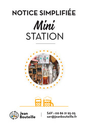 Jean Bouteille Mini STATION Notice Simplifiee