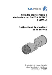 CEStronics OMEGA ACTIVE 815DK-A Instructions De Montage Et De Service