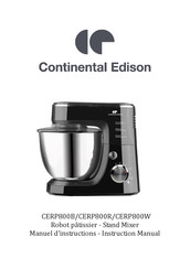 CONTINENTAL EDISON CERP800W Manuel D'instructions