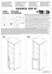 Forma Ideale VALENCIA POP 1K Instructions D'assemblage