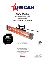 Omcan 31432 Instructions