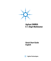 Agilent Technologies 34405A Guide De Démarrage Rapide