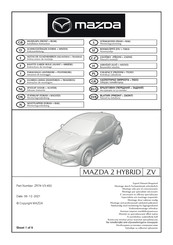 Mazda ZR74-V3-450 Instructions De Montage