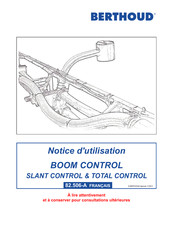 Berthoud Boom Control Notice D'utilisation