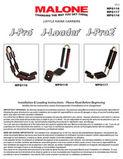 MALONE J-Loader Instructions D'installation