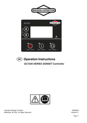 Briggs & Stratton GC1031 GENSET Mode D'emploi