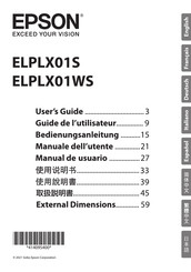 Epson ELPLX01WS Guide De L'utilisateur