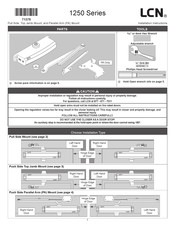 LCN 1250 Serie Instructions D'installation