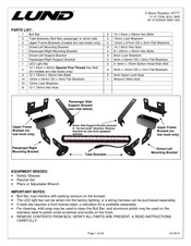 LUND 10777 Instructions D'installation