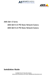 Axis Communications Q6114-E Guide D'installation