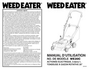 Weed Eater WE20C Manual D'utilisation