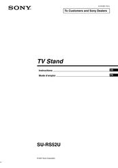 Sony SU-RS52U Mode D'emploi