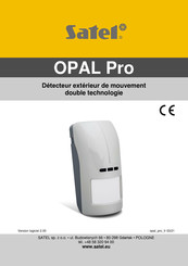 Satel OPAL Pro Mode D'emploi