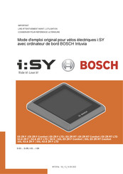 Bosch Intuvia Mode D'emploi Original