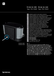 Nespresso Gemini CS203 733 Guide D'installation